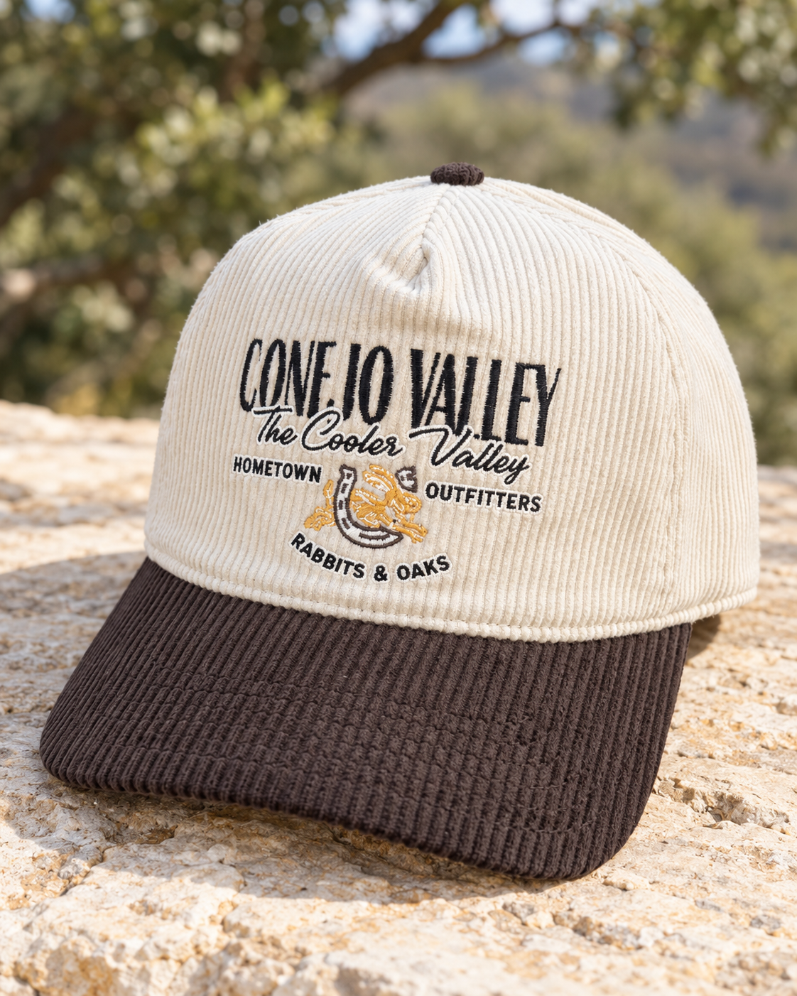 Embroidered Ivory and Brown Corduroy Hat-7.png