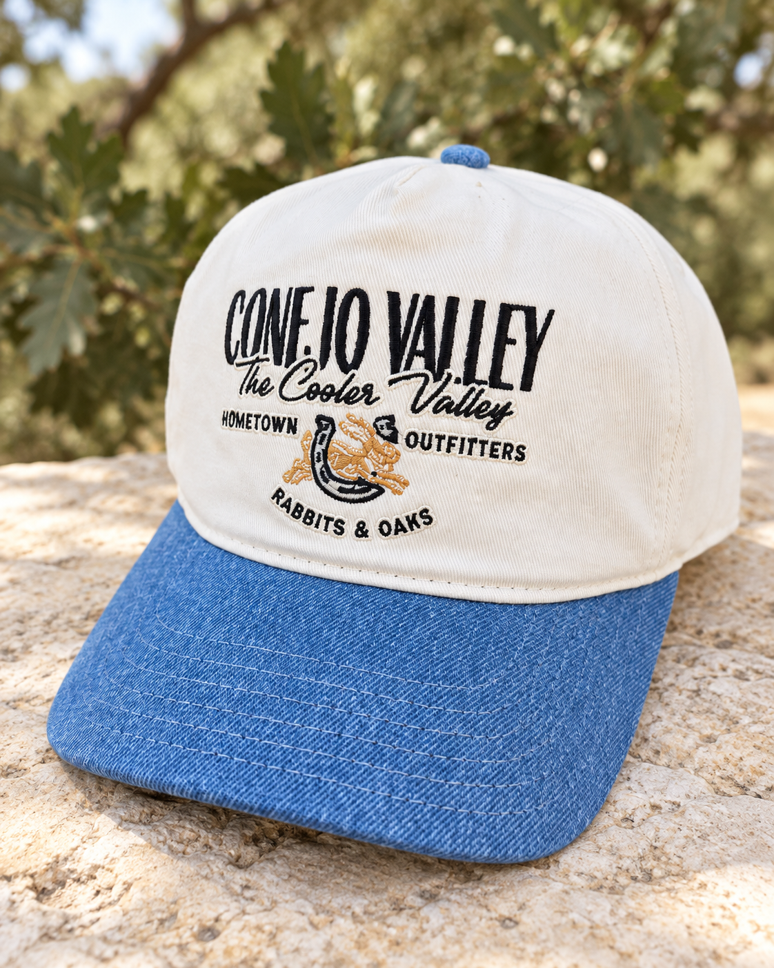 Cream denim hat with rabbit embroidery-1.png