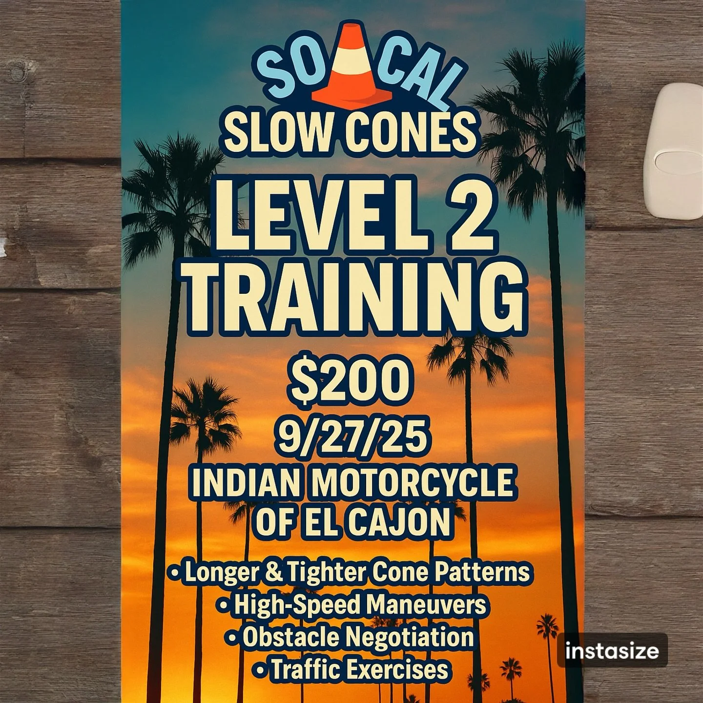 🔥 Take your riding to the next level! 🔥
Join us for Level 2 Training on September 27, 2025 at Indian Motorcycle of El Cajon. We’ll be hitting it hard from 8am-2pm!
✅ Master 22-foot diameters
✅ Threshold braking & counter steering
✅ Obst