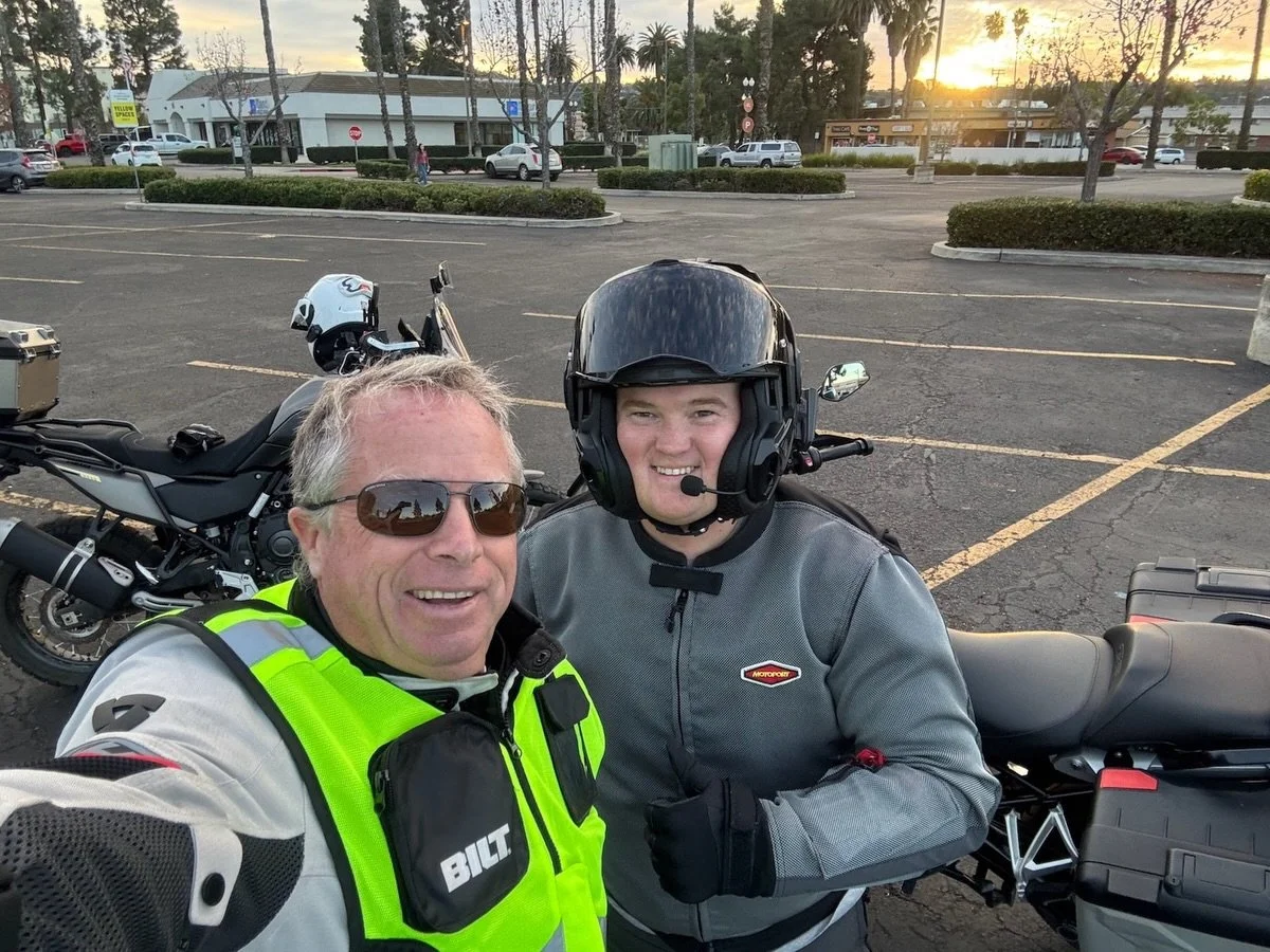 Second lesson. New bike. Big progress.

Bill came back for his second 1-on-1 and in just an hour of low-speed practice he was already turning 18&ndash;20 feet&mdash;on a bike he&rsquo;s still getting to know.

From there, we took it to the road and t