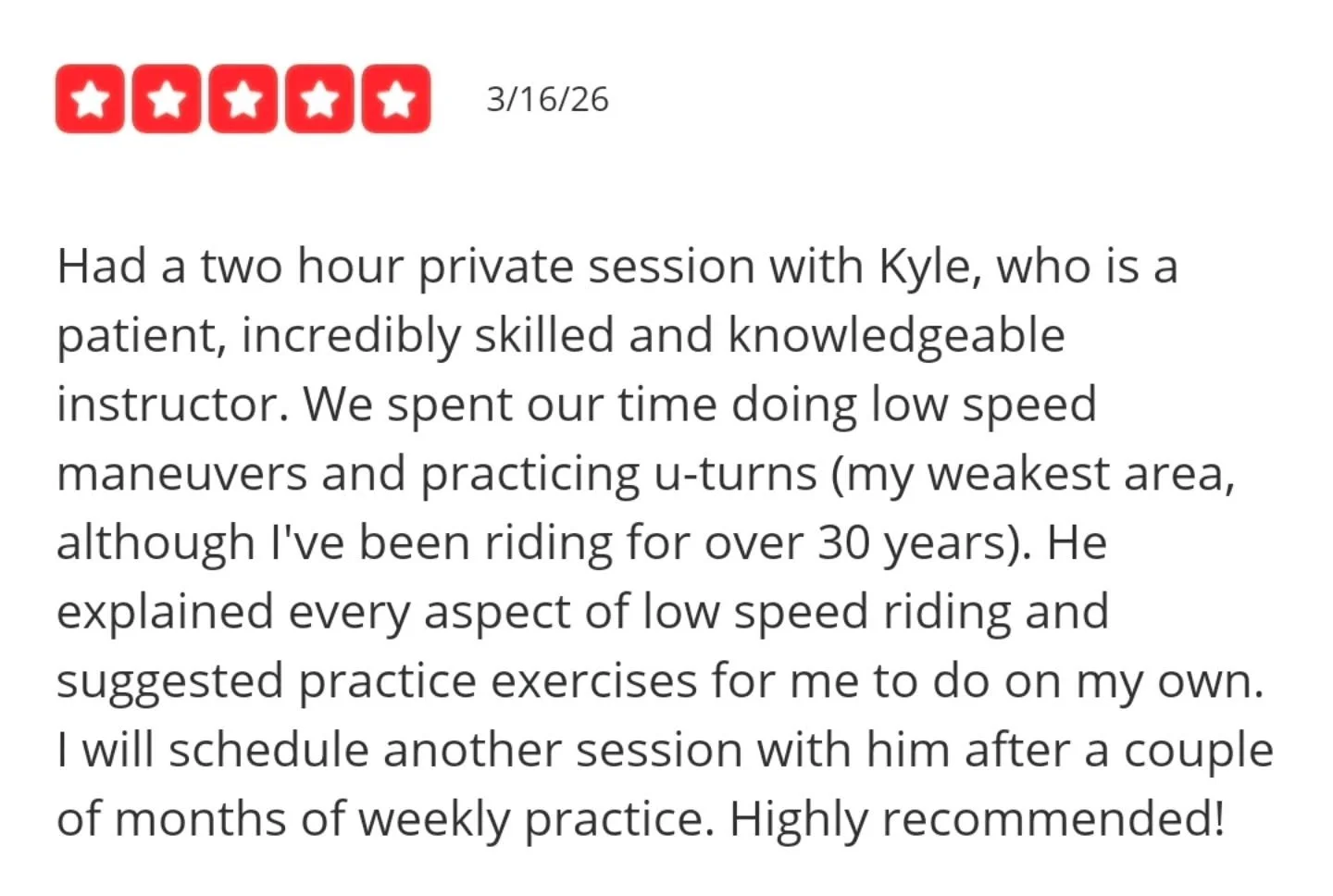 ⭐ Another five star review ⭐

Here at So Cal Slow Cones, we aim to provide the most fun, thorough, and informative training you'll find anywhere! 

We don't just focus on the "how," but the "why" as well. We teach you in a low str