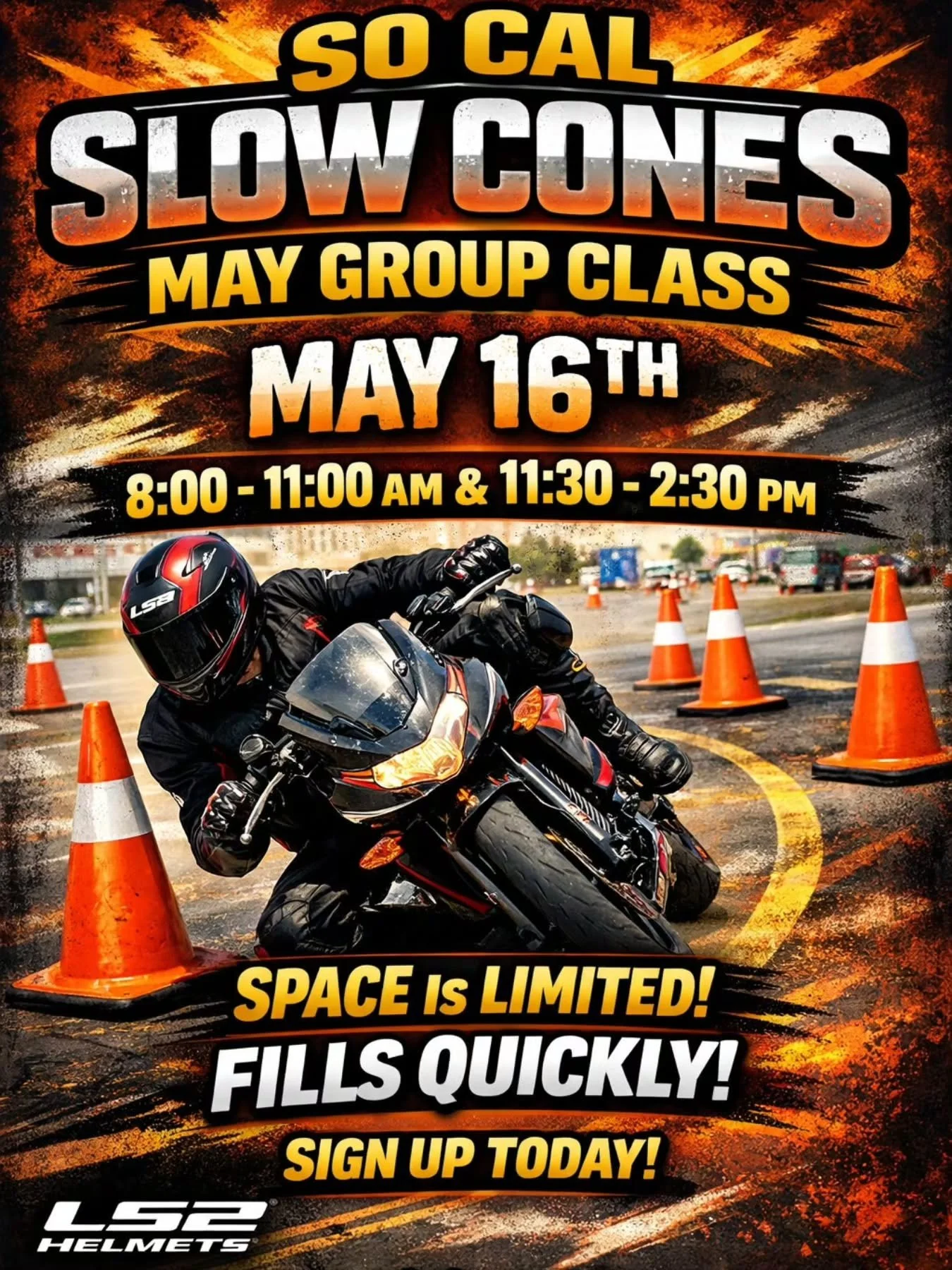 May 16th Group Training &mdash; $30. No excuses.

You don&rsquo;t rise to the occasion on a motorcycle&hellip; you fall back on your training.

Here&rsquo;s why riders who train stay upright:
&bull; Braking saves lives &mdash; Most riders never pract