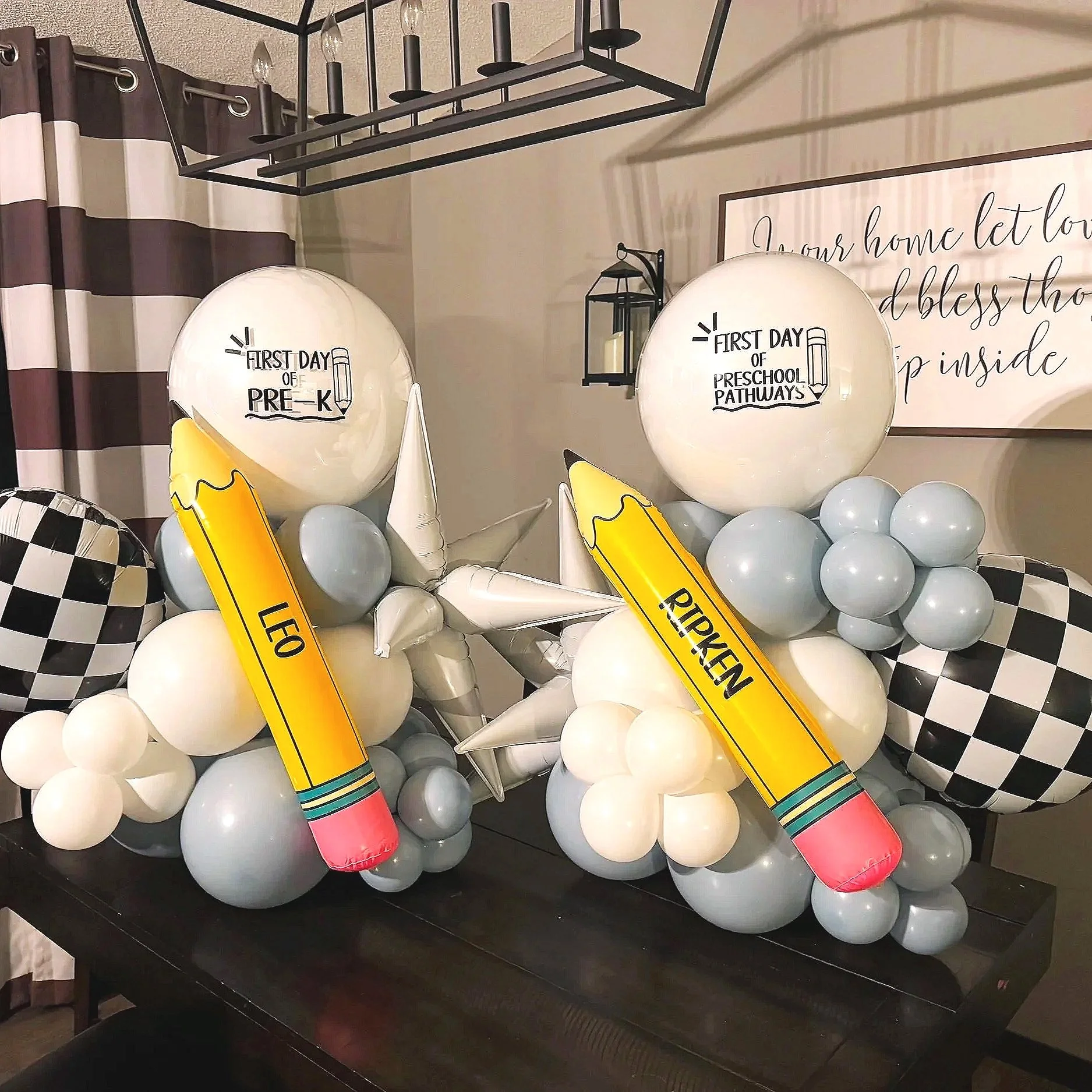 Tabletop back to school balloons in Minnesota