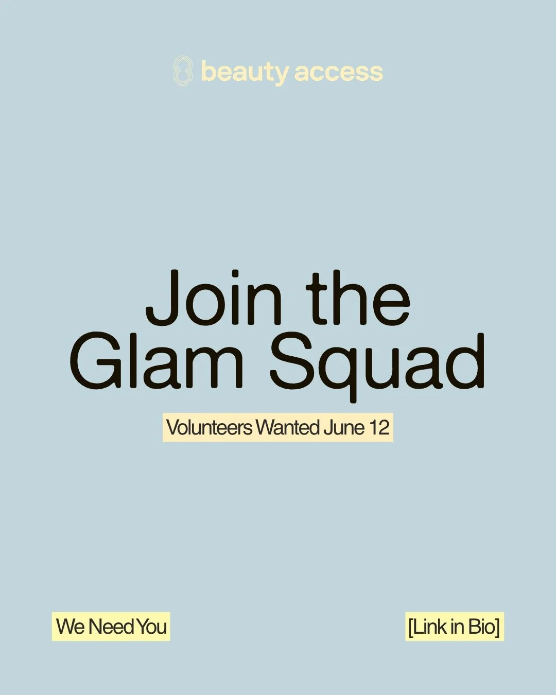 ✨ We&rsquo;re building our Glam Squad and we want YOU! Volunteers needed June 12 &mdash; come be part of something beautiful. Whether you&rsquo;re a makeup lover, hair enthusiast, or just want to give back, this is your moment. Sign up through the li