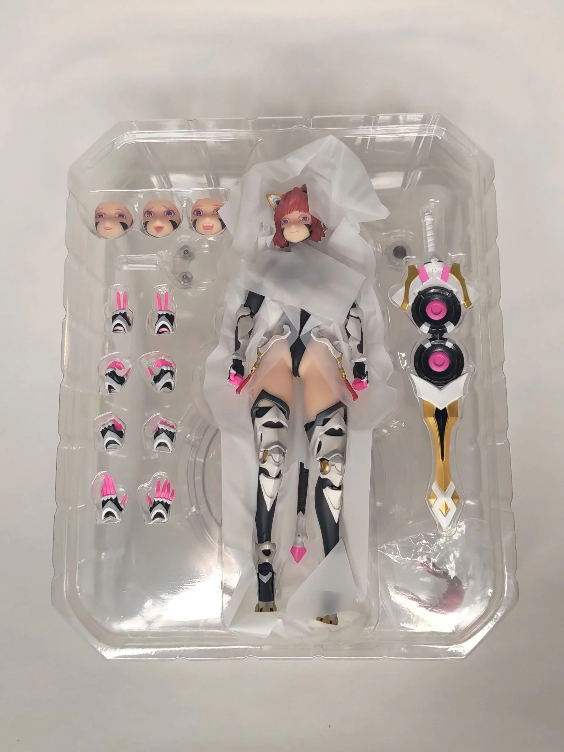 BigFireBird Build Science Cat Lady Team 1/9 scale silicone articulated action figure Sunflower box contents 2