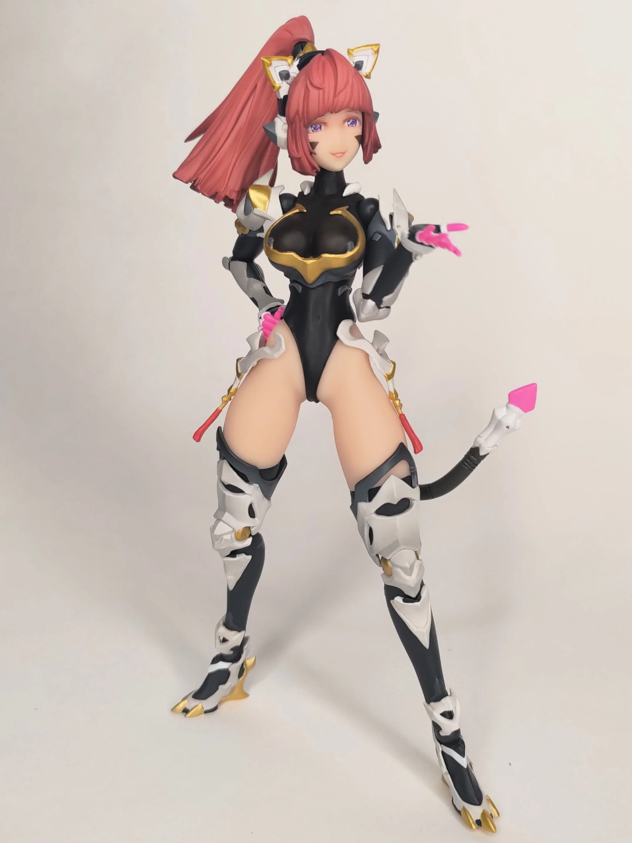 BigFireBird Build Science Cat Lady Team 1/9 scale silicone articulated action figure Sunflower posed with hand out