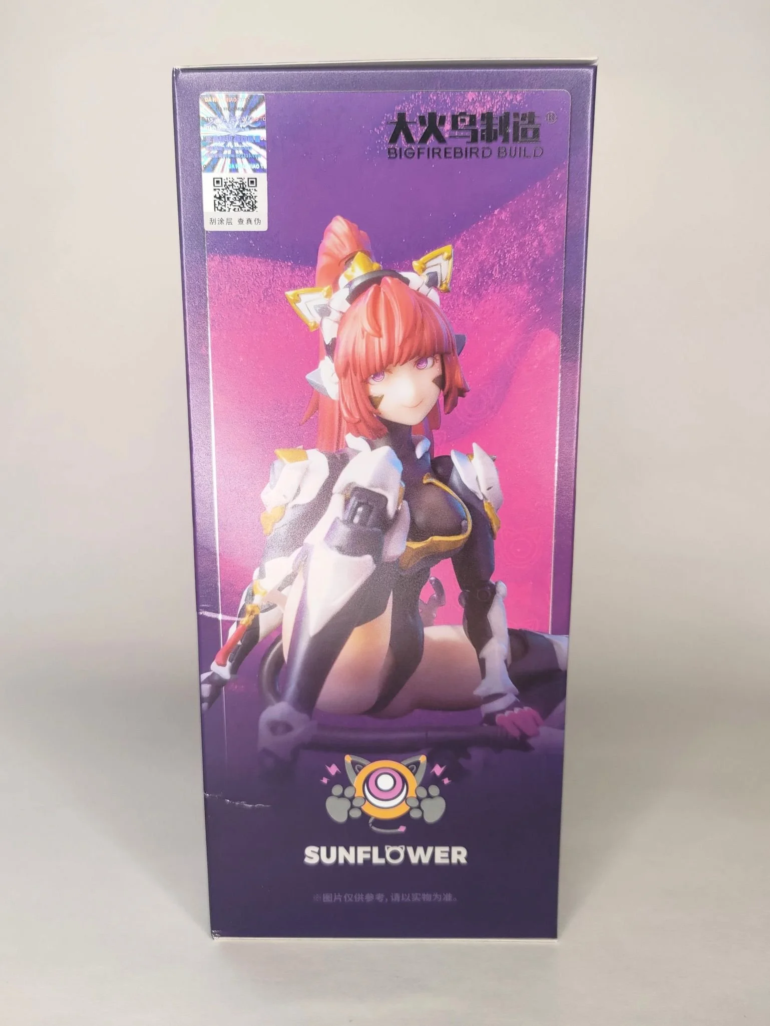 BigFireBird Build Science Cat Lady Team 1/9 scale silicone articulated action figure Sunflower box side 1