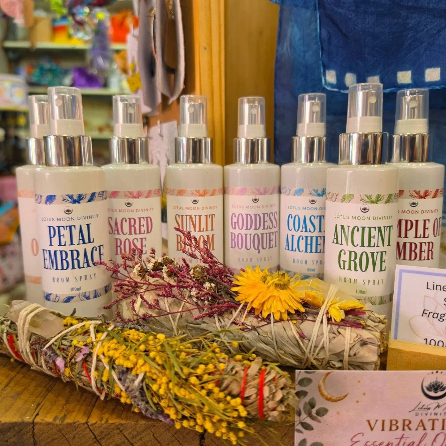 Find these room sprays at @collective_hens Grafton 🌸