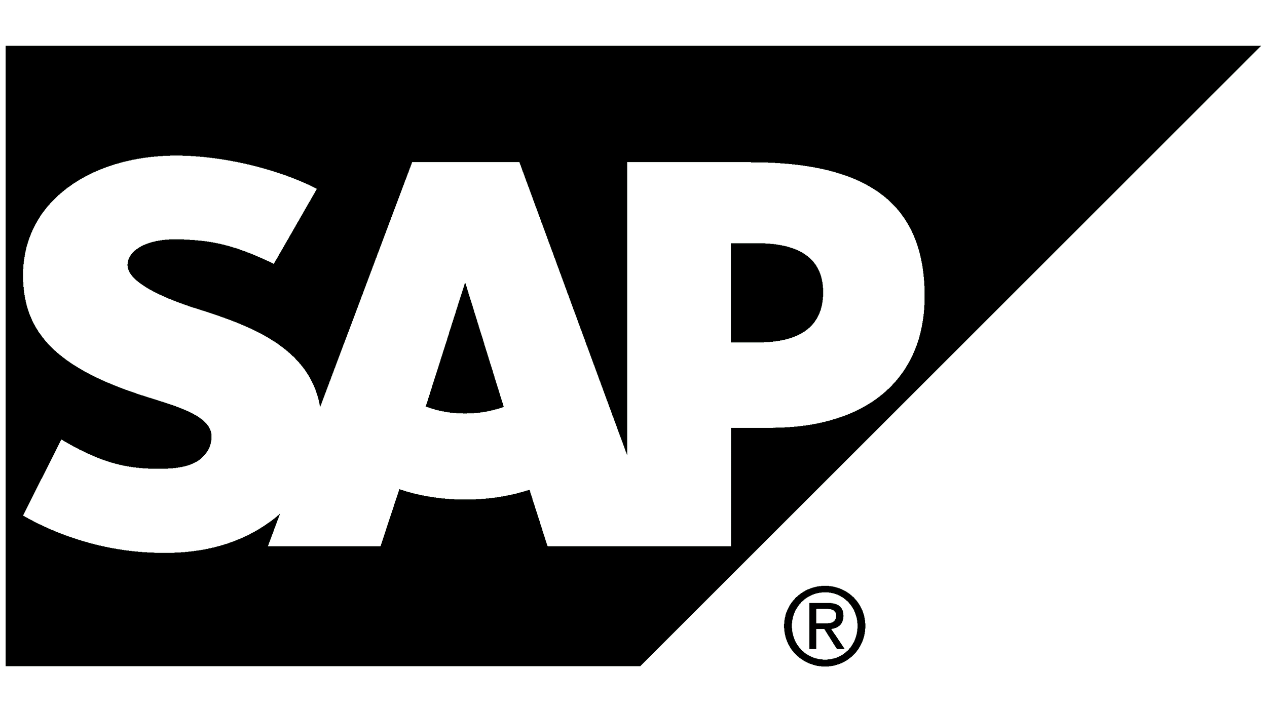The logo for SAP, a software company, featuring the word 'SAP' in bold black letters with a registered trademark symbol underneath.