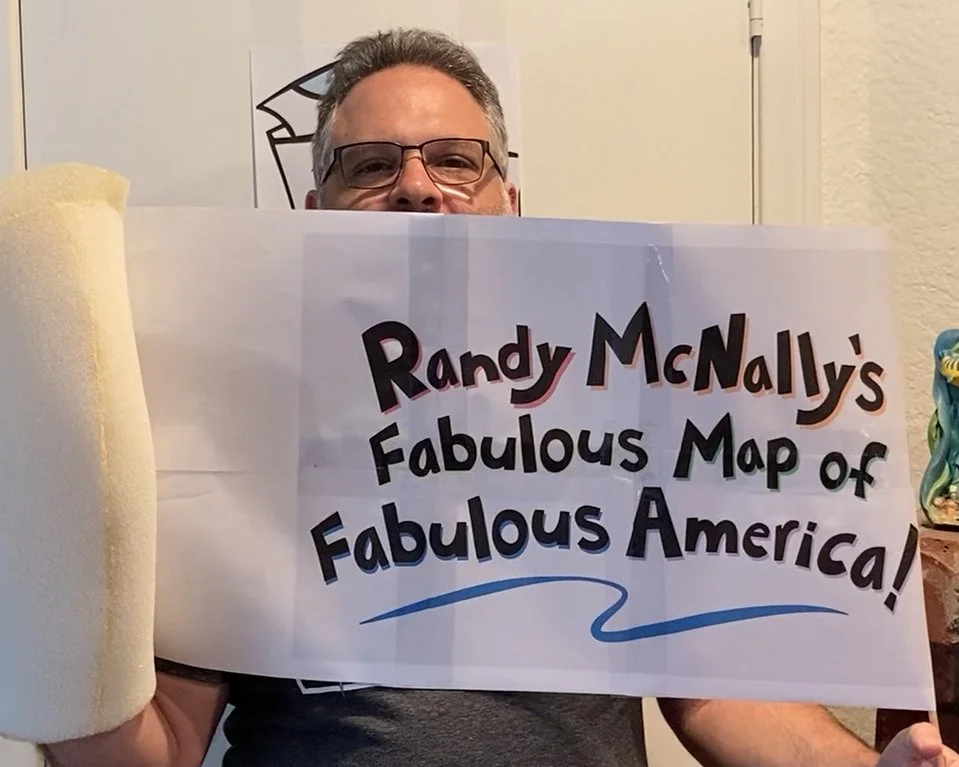 Randy McNally Nina West Puppet Artwork Map