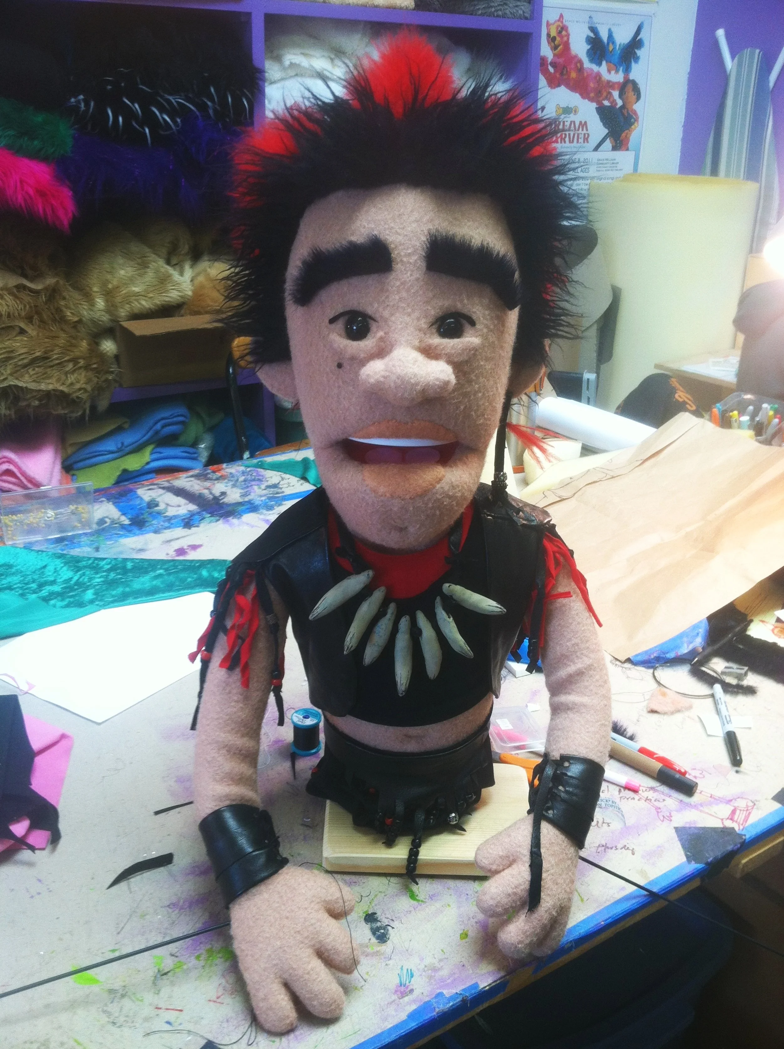 Custom Built Made Puppet Artie Esposito The Rufio Show Lost Boy youtube