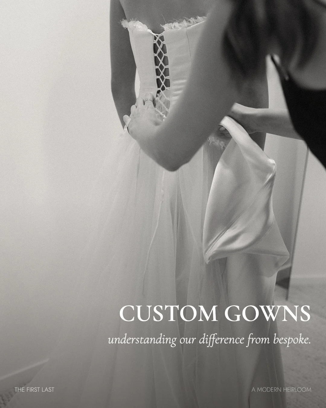 CUSTOM with TFL⁠
⁠
So what is custom? ⁠
⁠We've broken it down.⁠
⁠
⁠
#customweddingdress #custombridal #australianbridal #bespokebride #bridaldesigner