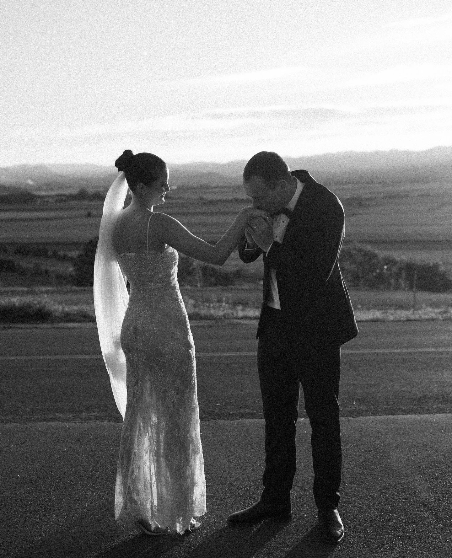 The kind of moments you can&rsquo;t plan.⁠
⁠
Our beautiful friends Tiffan with Josh - completely in love. Tiffan wears our Puddle Veil, captured exactly as a wedding day should feel.⁠
⁠
With love, The First Last.⁠
⁠
⁠
#realbride #silkveil #bespokebri