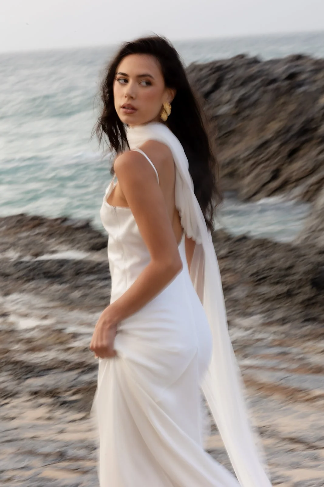 Buy Veiled Silk Wrap Dresses