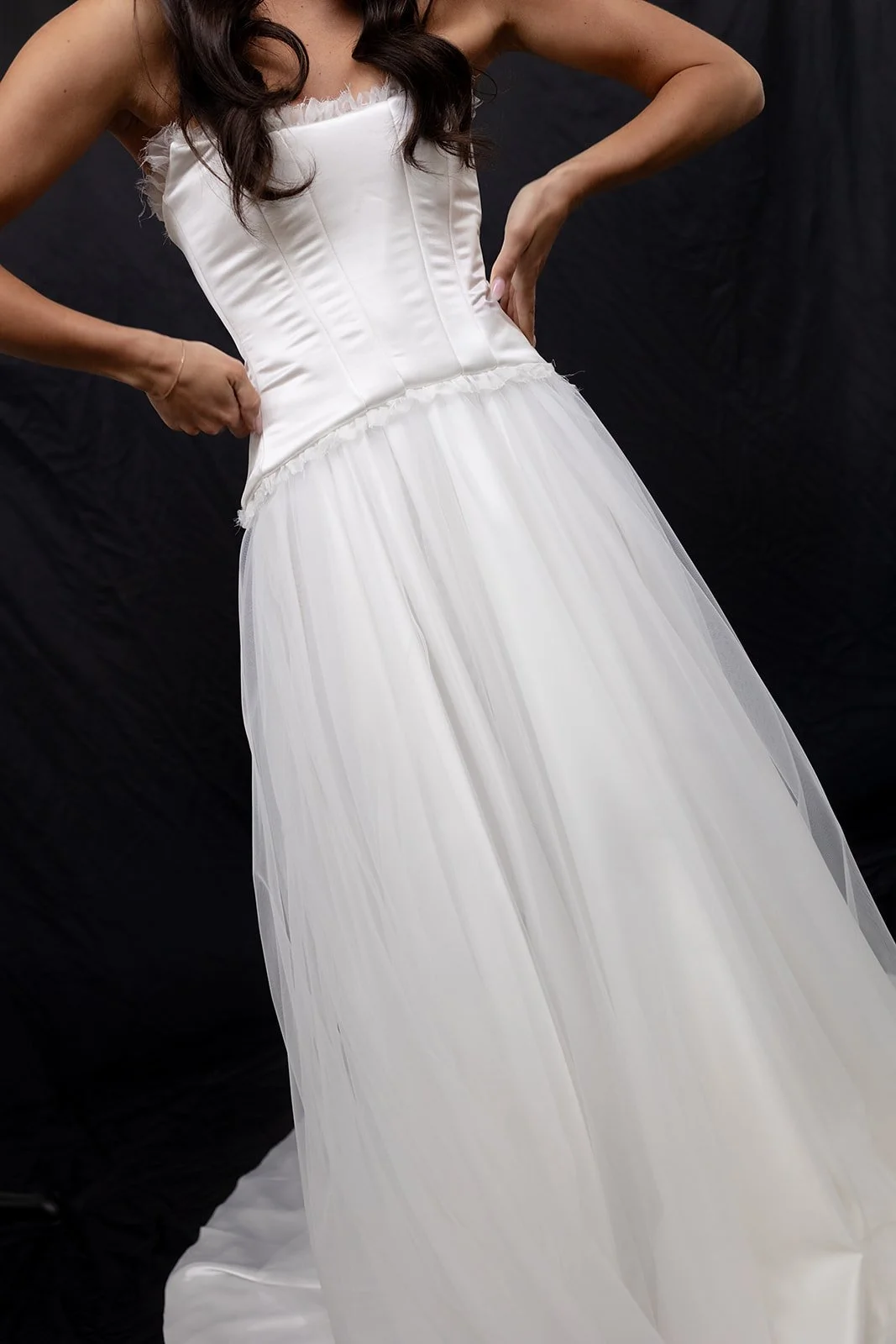 Long Sleeve Satin Wedding Dress Warwick