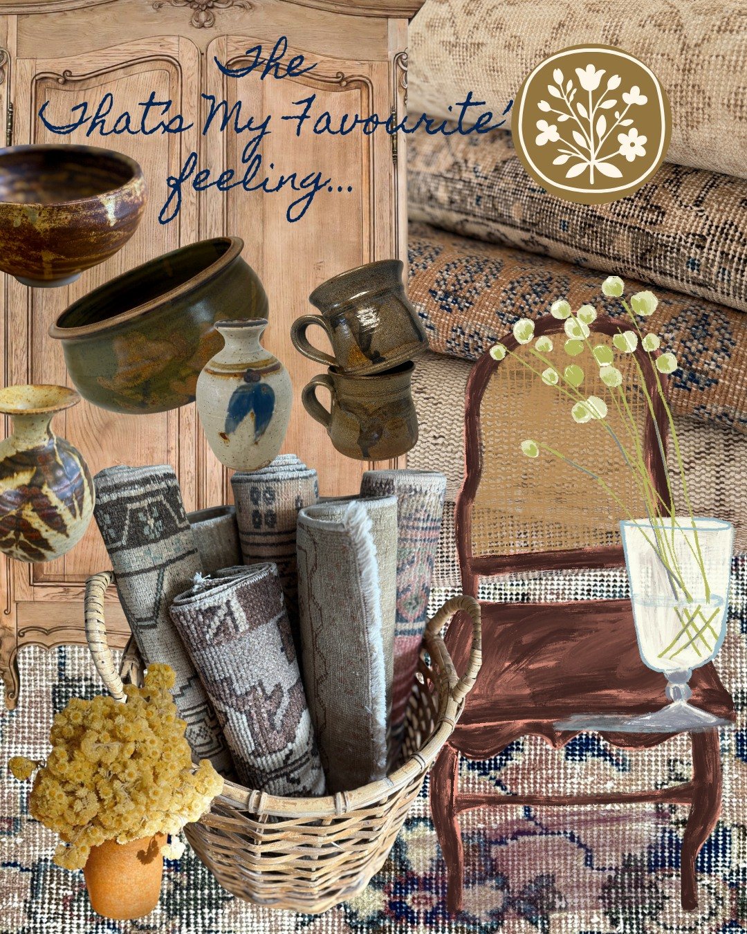 The &lsquo;That&rsquo;s My Favourite&rsquo; feeling&hellip; yes, we love a French antique as much as the next person but our point of view (we think) adds a little earthy twist 🤍 

Keep an eye out for new pottery pieces and textiles being added to o