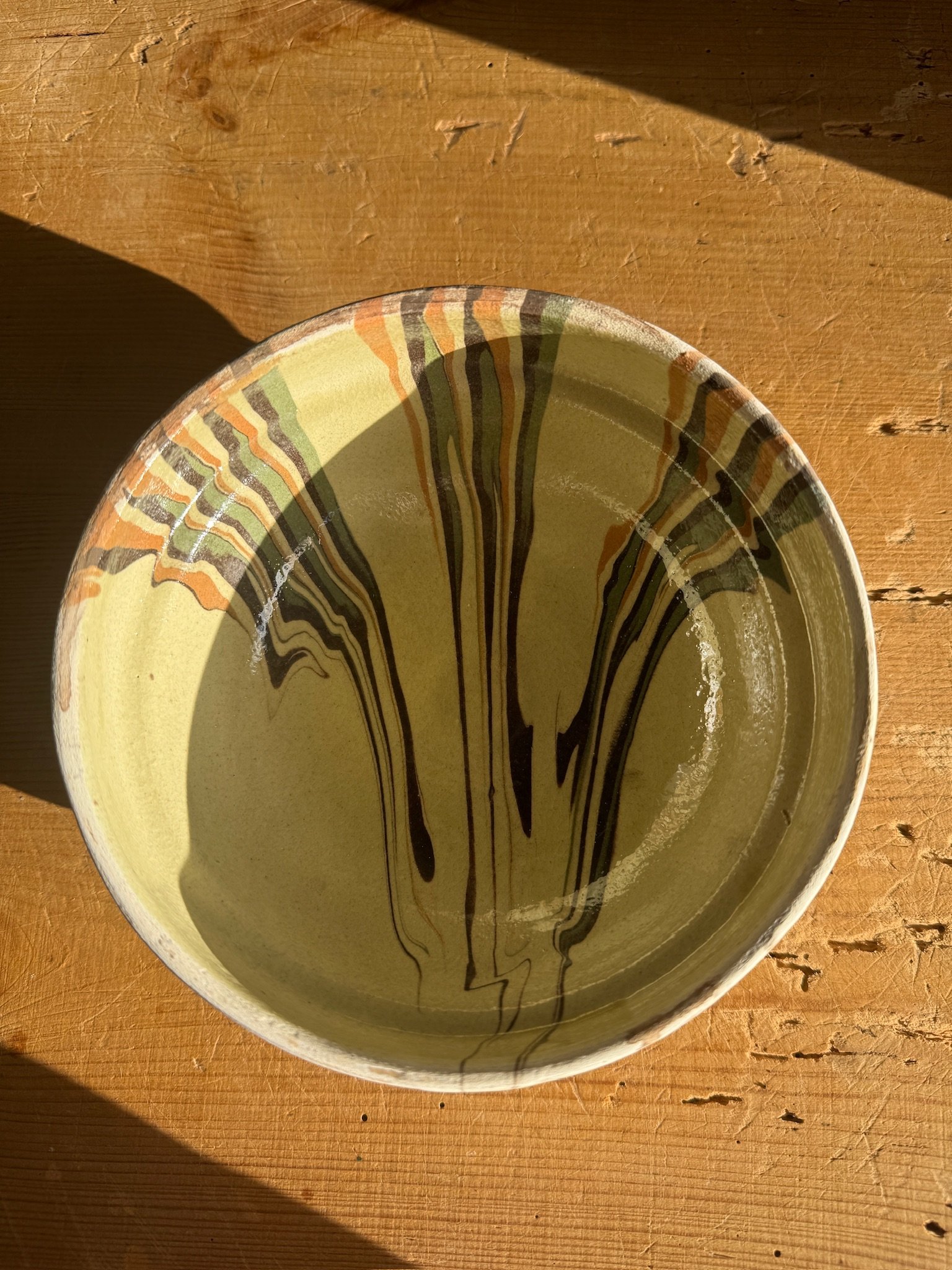 Flow Glazed Bowl - Pistachio