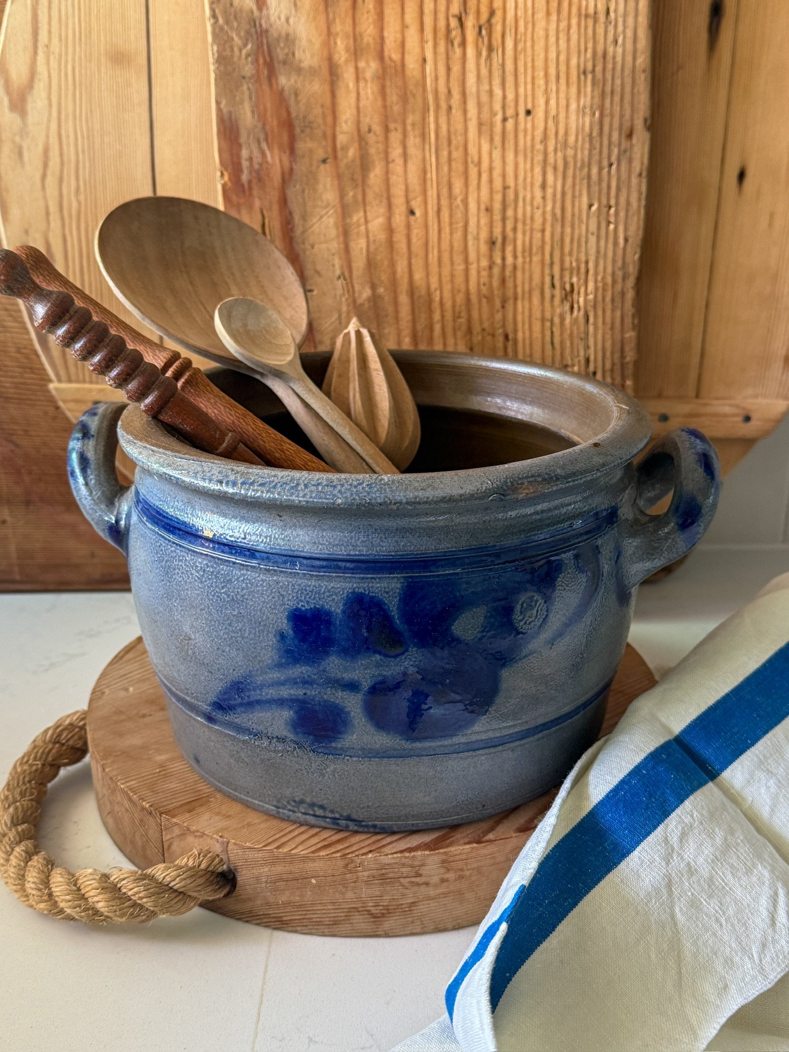 German Stoneware Salt Glaze Pot - Small