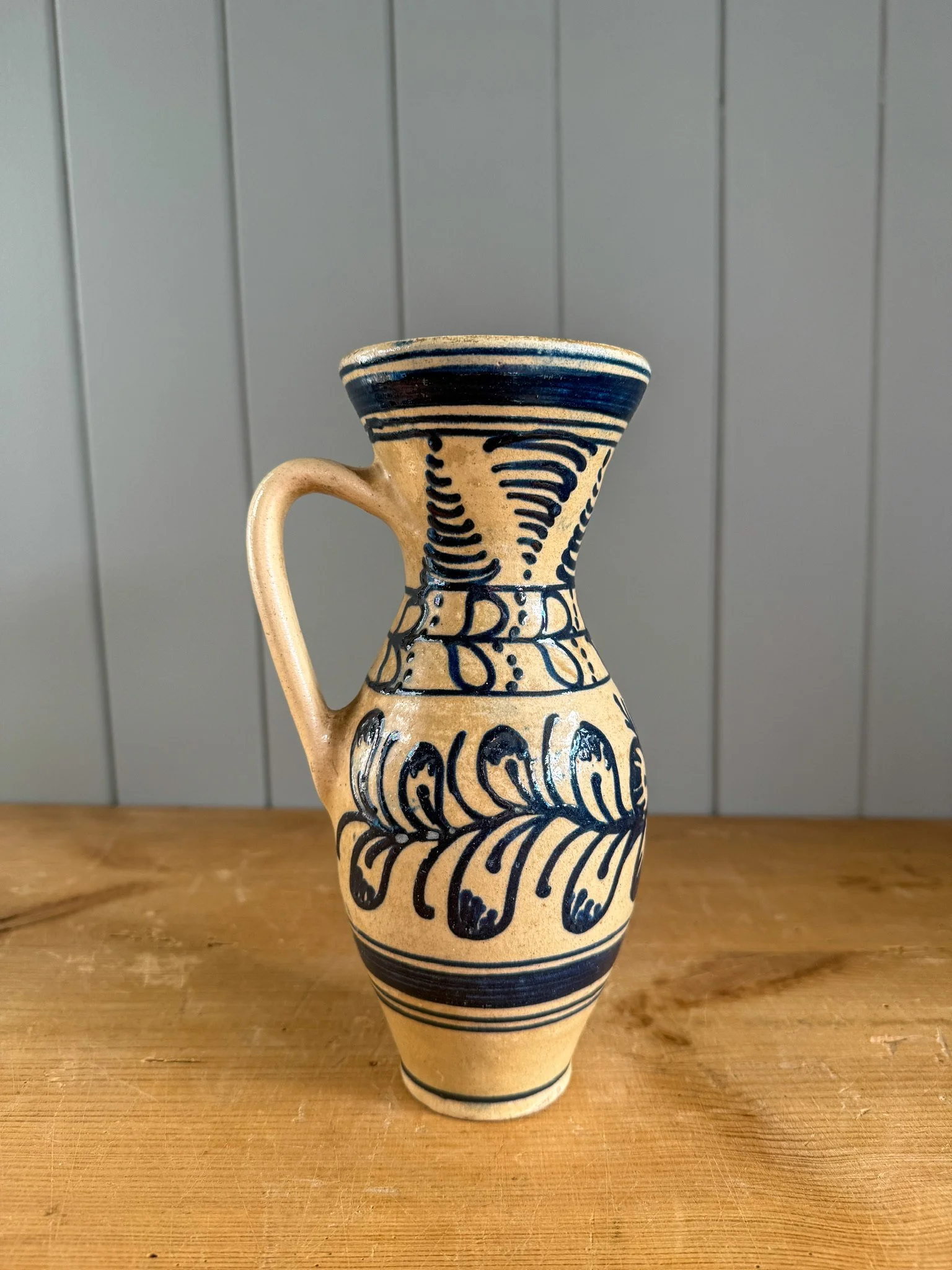 Hungarian Folk Art Glazed Vessel