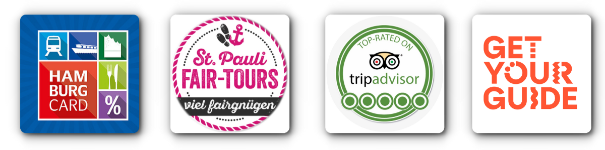 Die Kiez-Kapitän Hamburg Touren Partner: Hamburg Card, St. Pauli Fair-Tours, TripAdvisor Top-Rated, Get Your Guide