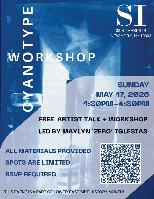 SI ARTISIT TALK AND WORKSHOP | LOISAIDA THROUGH CYANOTYPES WITH MAYLYN 'ZERO' IGLESIAS