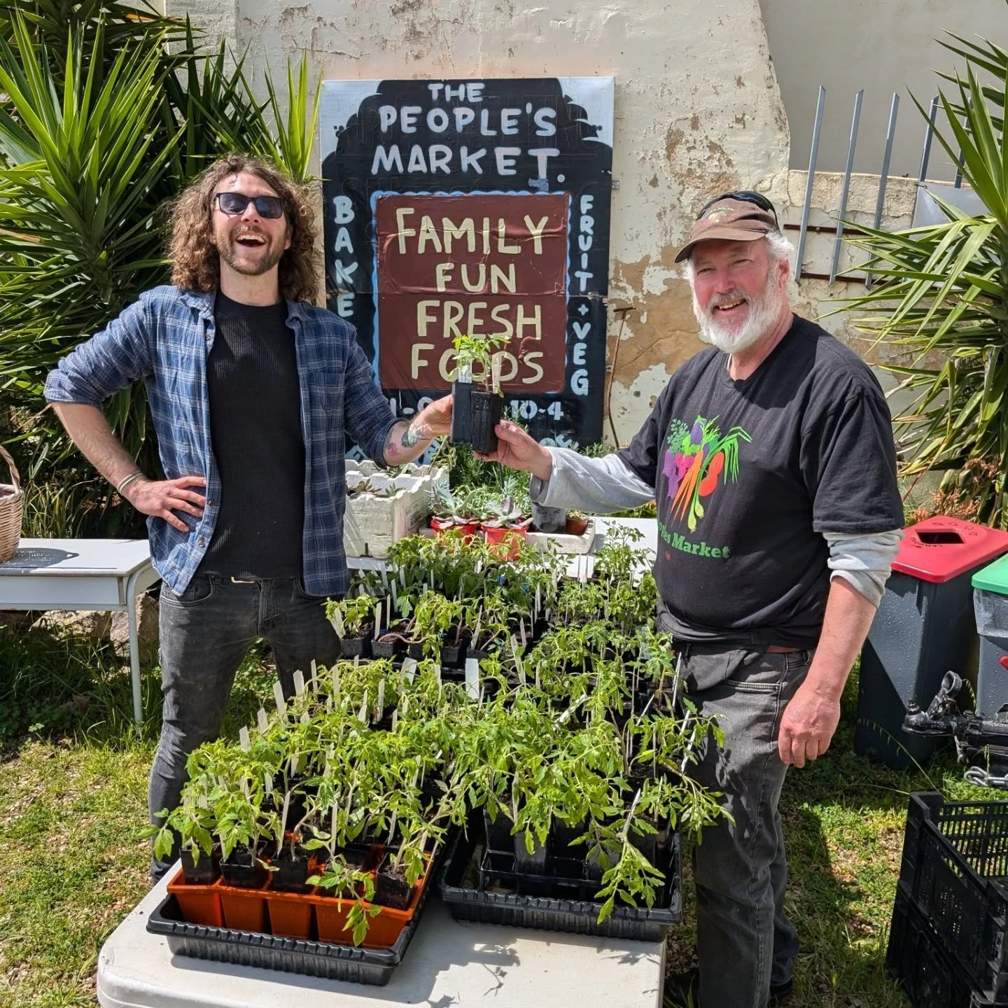 Hey friends, wanted to let you all know that everyone's favourite Port Canadadeladian Lloyd is stocking a selection of @nomad.nursery heirloom tomatoes this year. 

They're available at the peoples markets and you can catch them Fri-Sun, 10am to 4pm 