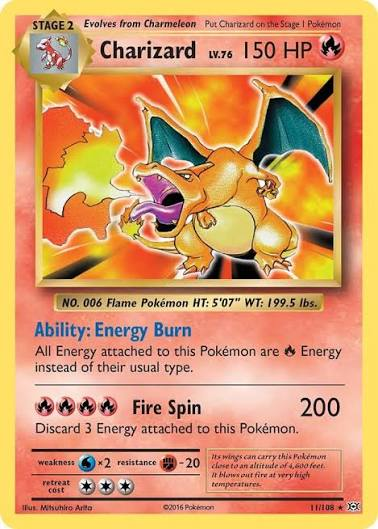 Charizard - #11/108 - XY - Evolutions - Near Mint