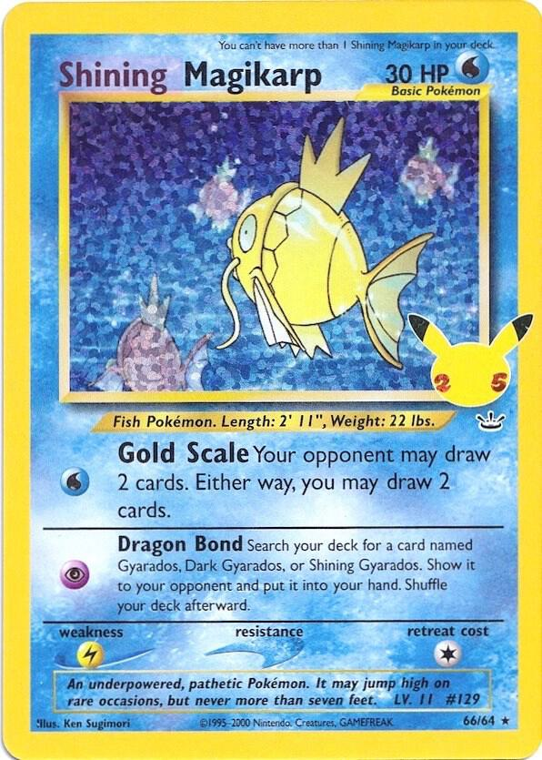 Shining Magikarp - #66/64 - Celebrations: Classic Collection - Near Mint
