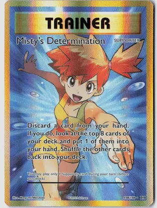 Misty's Determination (Full Art) - #108/108 - XY - Evolutions - Near Mint