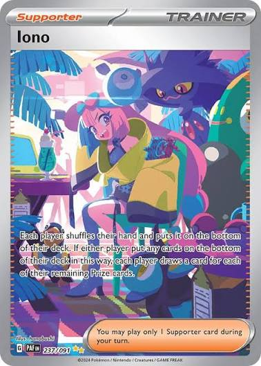 Iono - 237/091 - #237/091 - SV: Paldean Fates - Near Mint