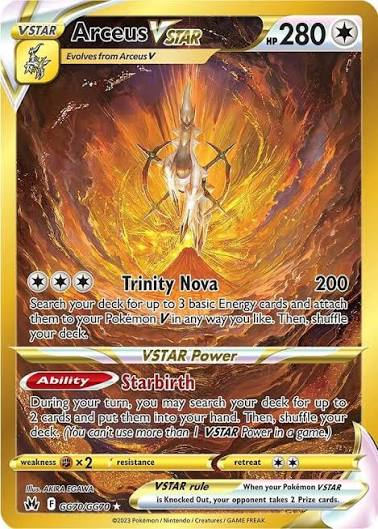 Arceus VSTAR (Secret) - #GG70/GG70 - SWSH: Crown Zenith: Galarian Gallery - Near Mint
