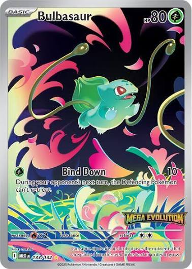 Bulbasaur - 133/132 (Mega Evolution Stamped) - #133/132 - Miscellaneous Cards & Products - Near Mint