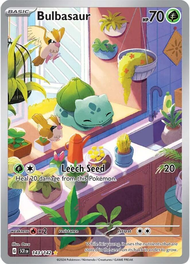 Bulbasaur - #143/142 - SV07: Stellar Crown - Near Mint