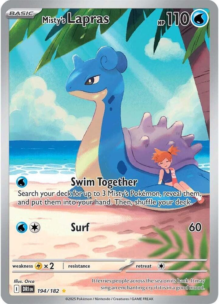 Misty's Lapras - 194/182 - #194/182 - SV10: Destined Rivals - Near Mint