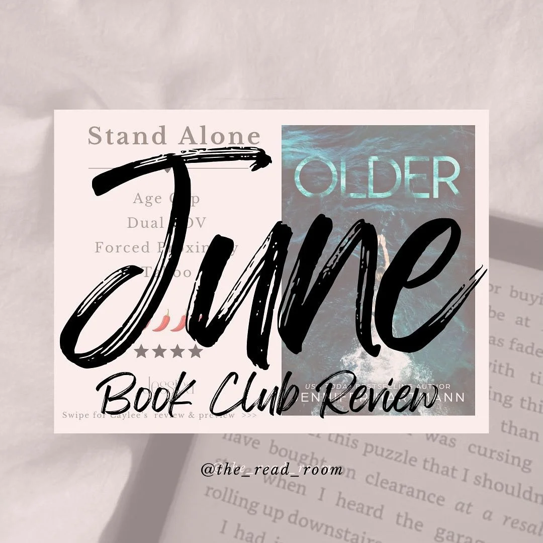 Older by @author.jenniferhartmann 
🥊🌊💫
.
A 3 ⭐️ all around for cousin bookclub this month. Which is so not like us to all give the same rating 😂
.
Sadly but excitedly, it was also the last just US bookclub! With the read rooms own - Under The Cov