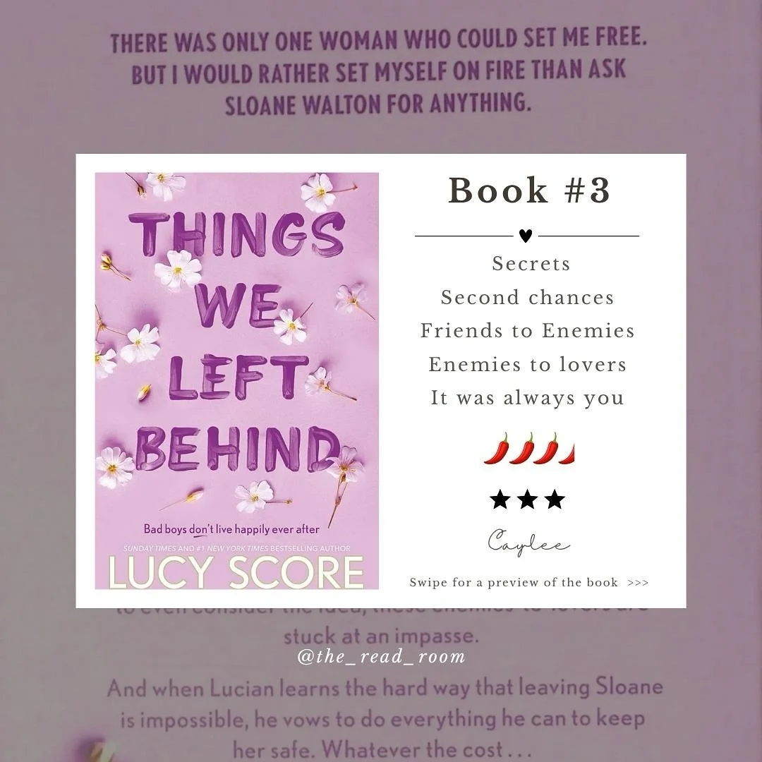 Things we left behind by @scorelucy - Knockemout Series
💻🏡📚
.
The final book of the knockemout series.
.
This book was probably my least favourite which is nuts because she literally works in a dang library. DREAM GOAL. 😍
.
In saying that the ban