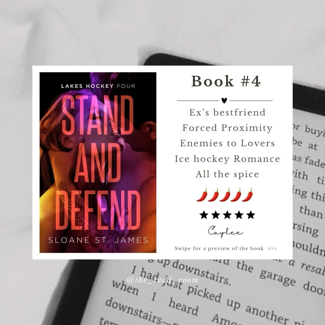 Stand and Defend by @sloanestjames - Lakes Hockey Series 
🏒🏍️💍
.
The final book to an epic series. I will be on my deathbed in 80 years still raving about this series. 
.
I&rsquo;ve held off posting this because I don&rsquo;t want the journey of t