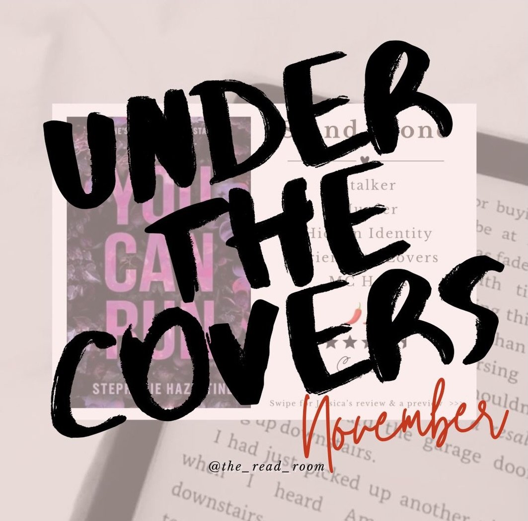 Under the Covers 🎀
.
November Book Club
.
You Can Run by @stephaniehazeltinewrites 
🔪🏃🏼&zwj;♀️🏡
.
Jessica ~

I absolutely devoured this. I HAD to know what was going to happen and each chapter was the perfect size to keep me wanting to read on. 