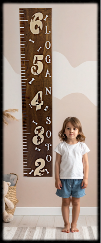Paw-sitively Adorable Personalized Growth Chart - Maximal Vibe, LLC