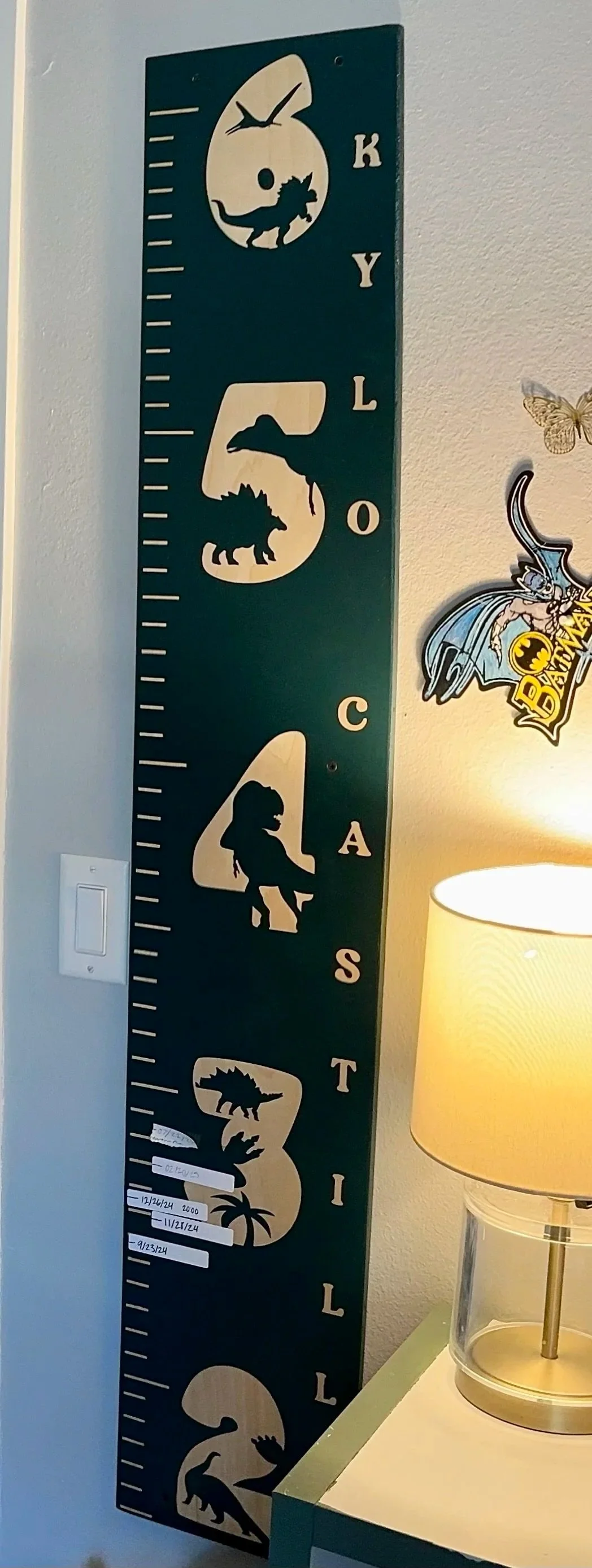 Dino Adventure Personalized Growth Chart - Maximal Vibe, LLC