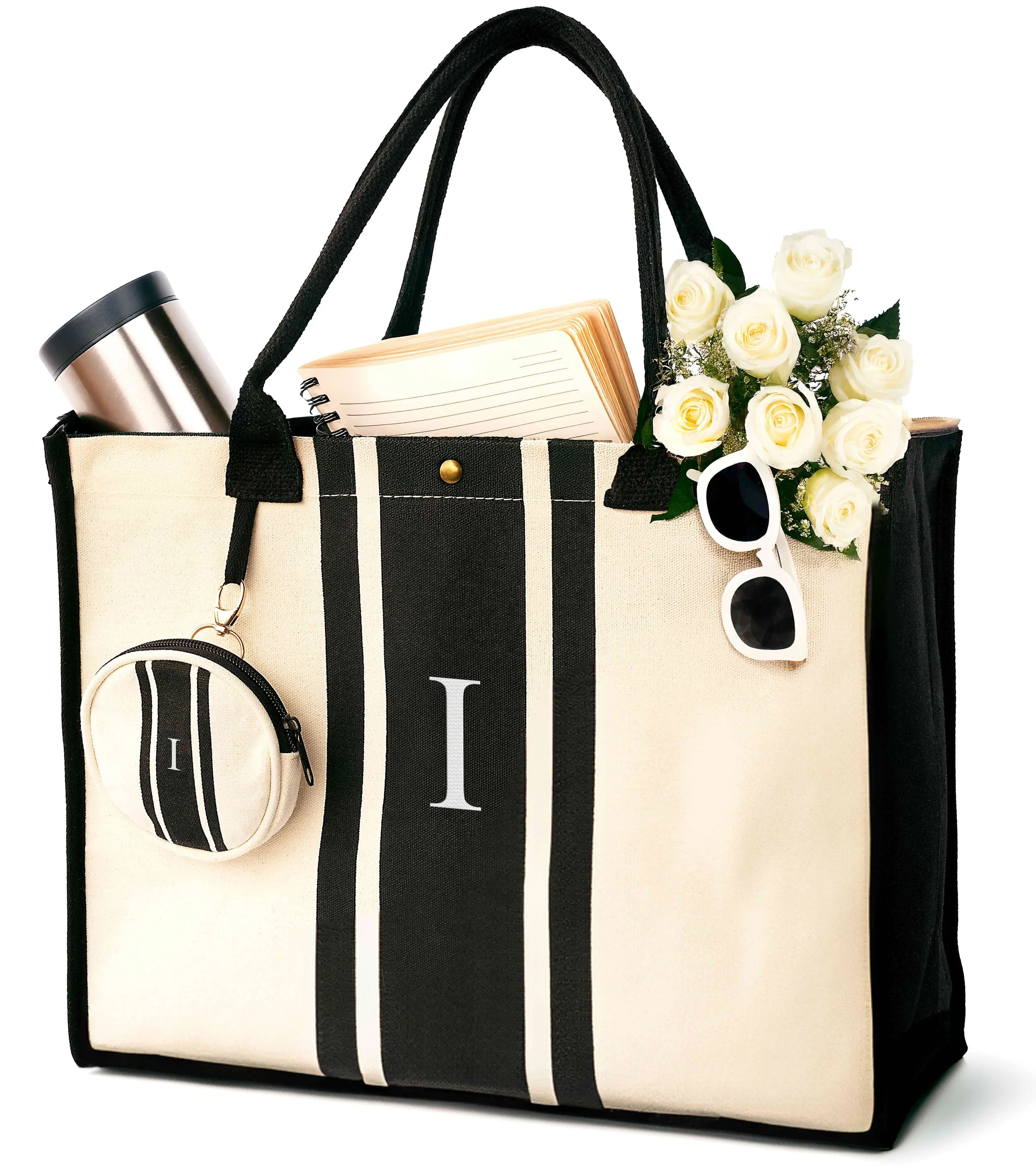 Monogram Embroidered Initial Tote Bags For Women Leafico Monogram Embroidered Initial Tote Bags For Women Leafico