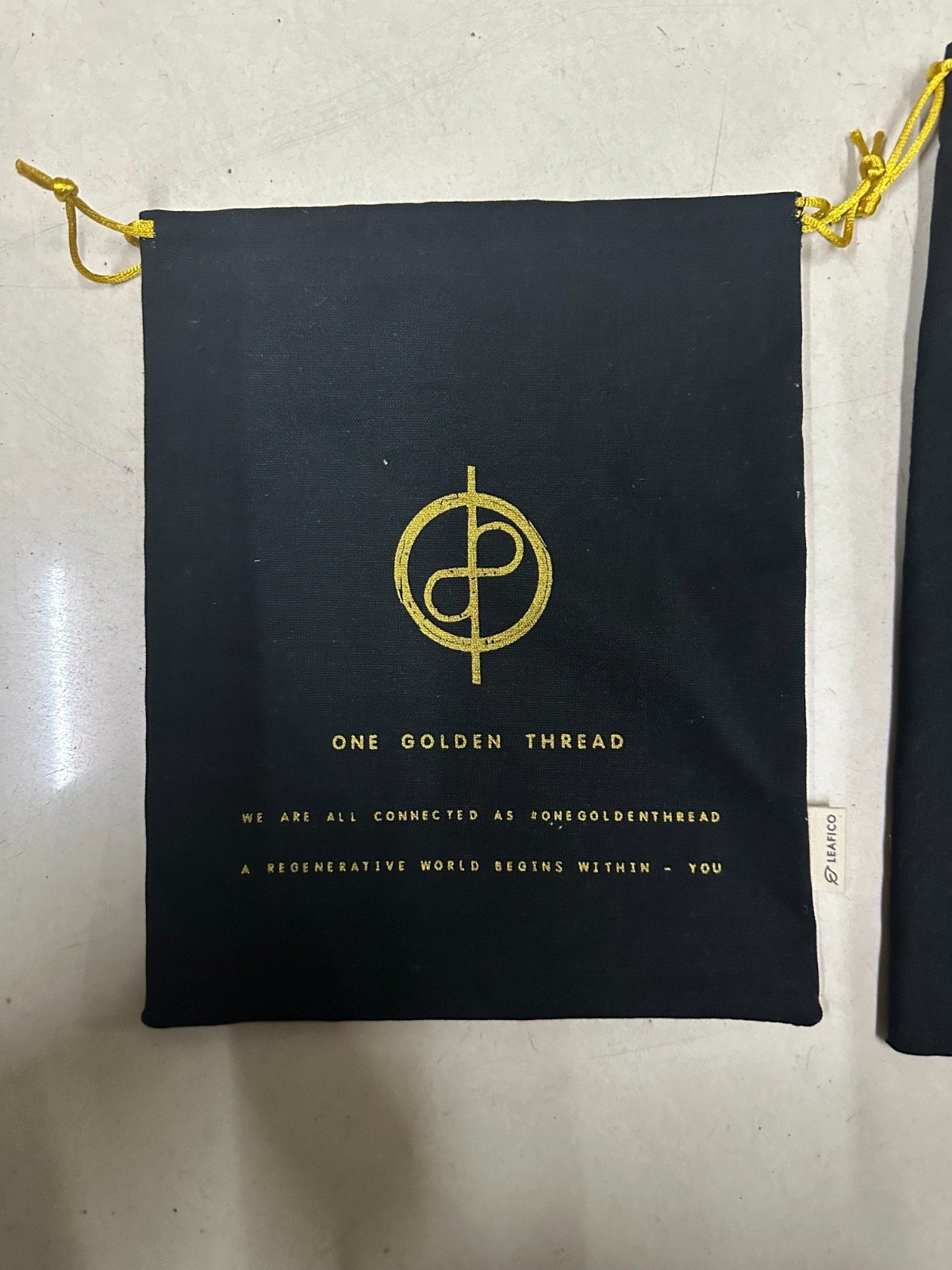 sustainable package for “One Golden Thread”, Los Angeles