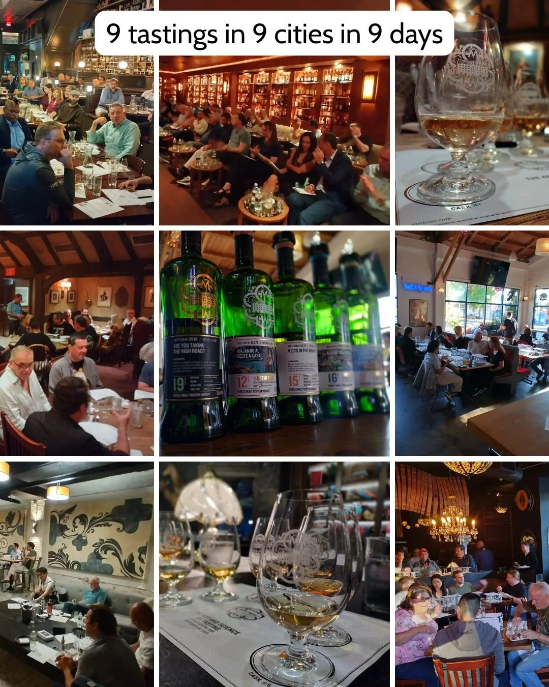 What a delight to meet over 320 #SMWS America members!

From Boston, New York, Washington D.C., Chicago, Fort Worth, Denver, Los Angeles, Berkeley, and finally Seattle.

All in just 9 days!

Everyone was awesome, so a huge thank you for having me.

I