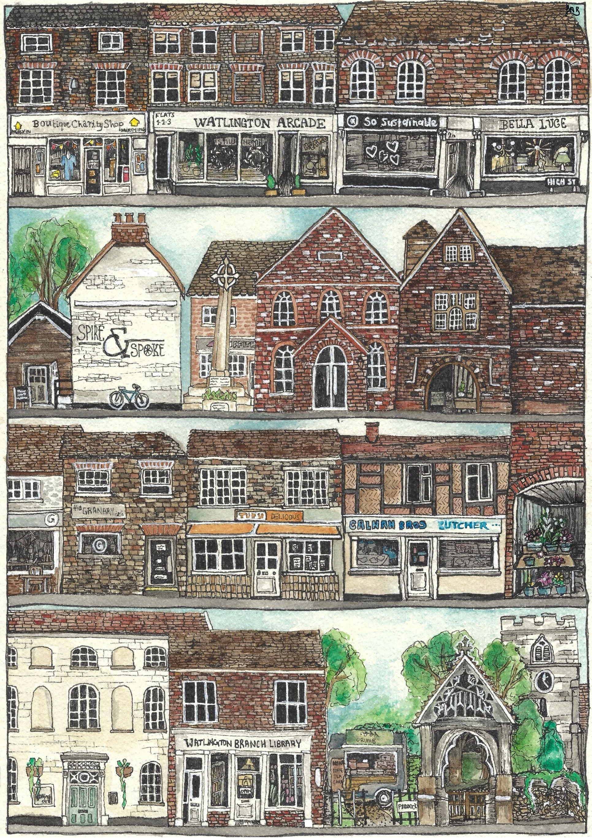Watlington limited run print