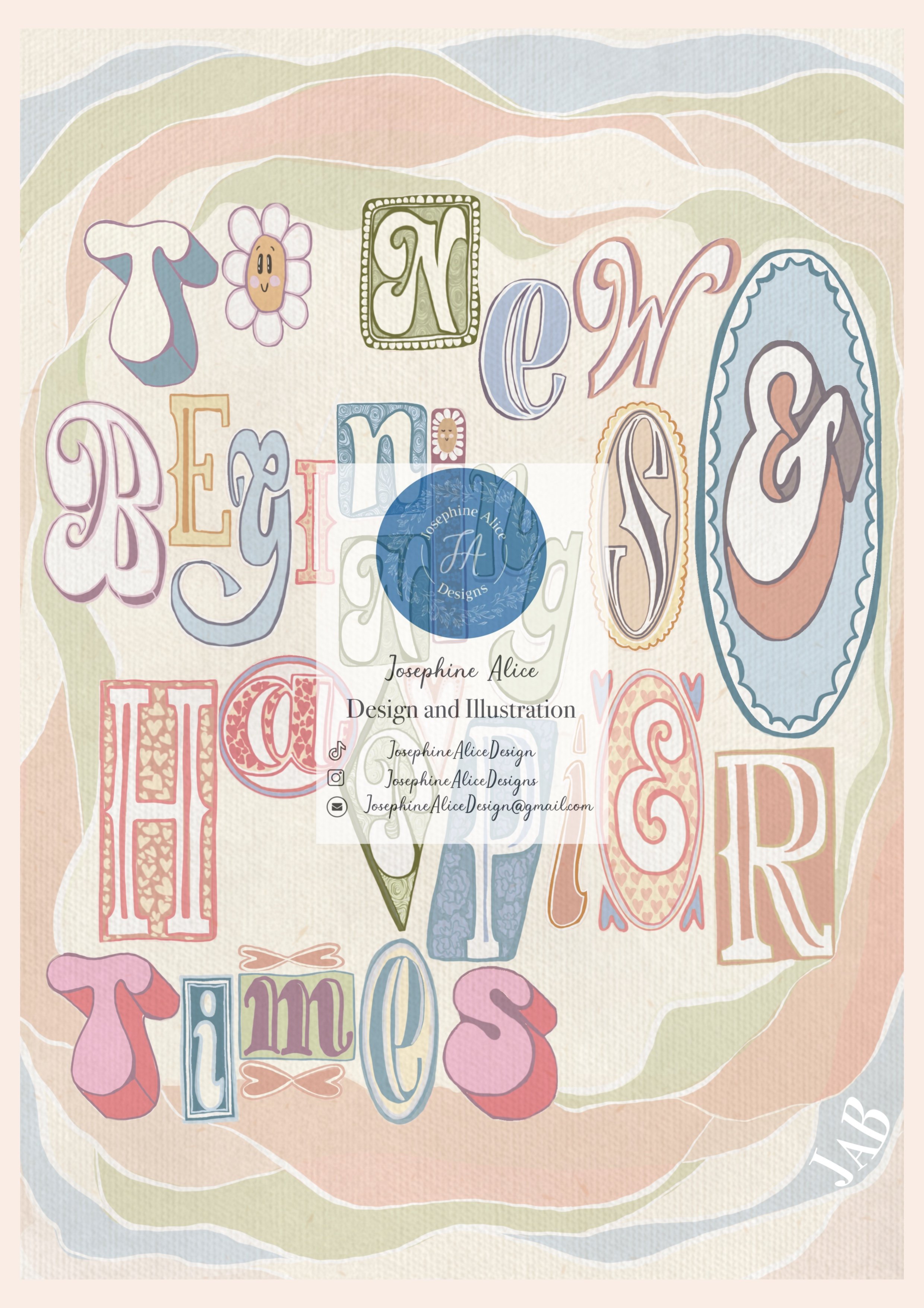 To new beginnings and happier times card