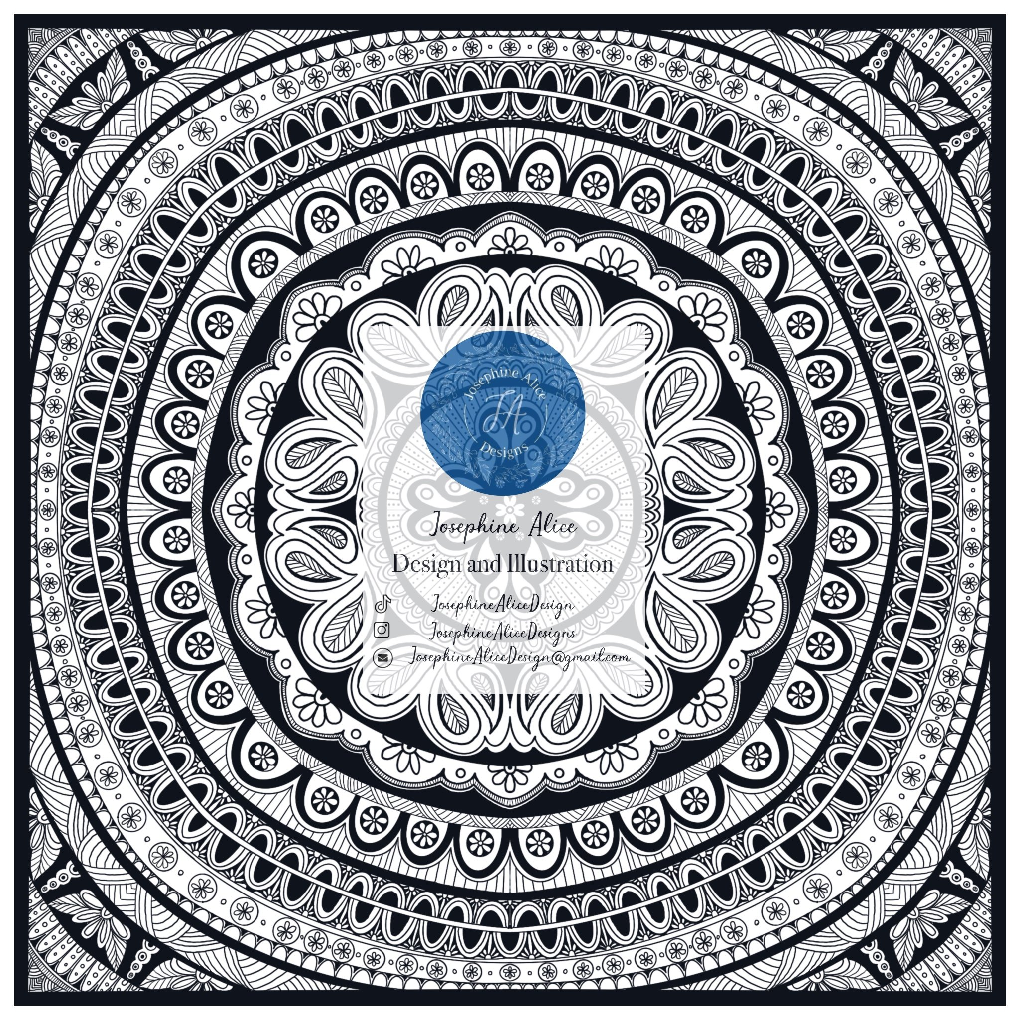 Mandala colouring 1