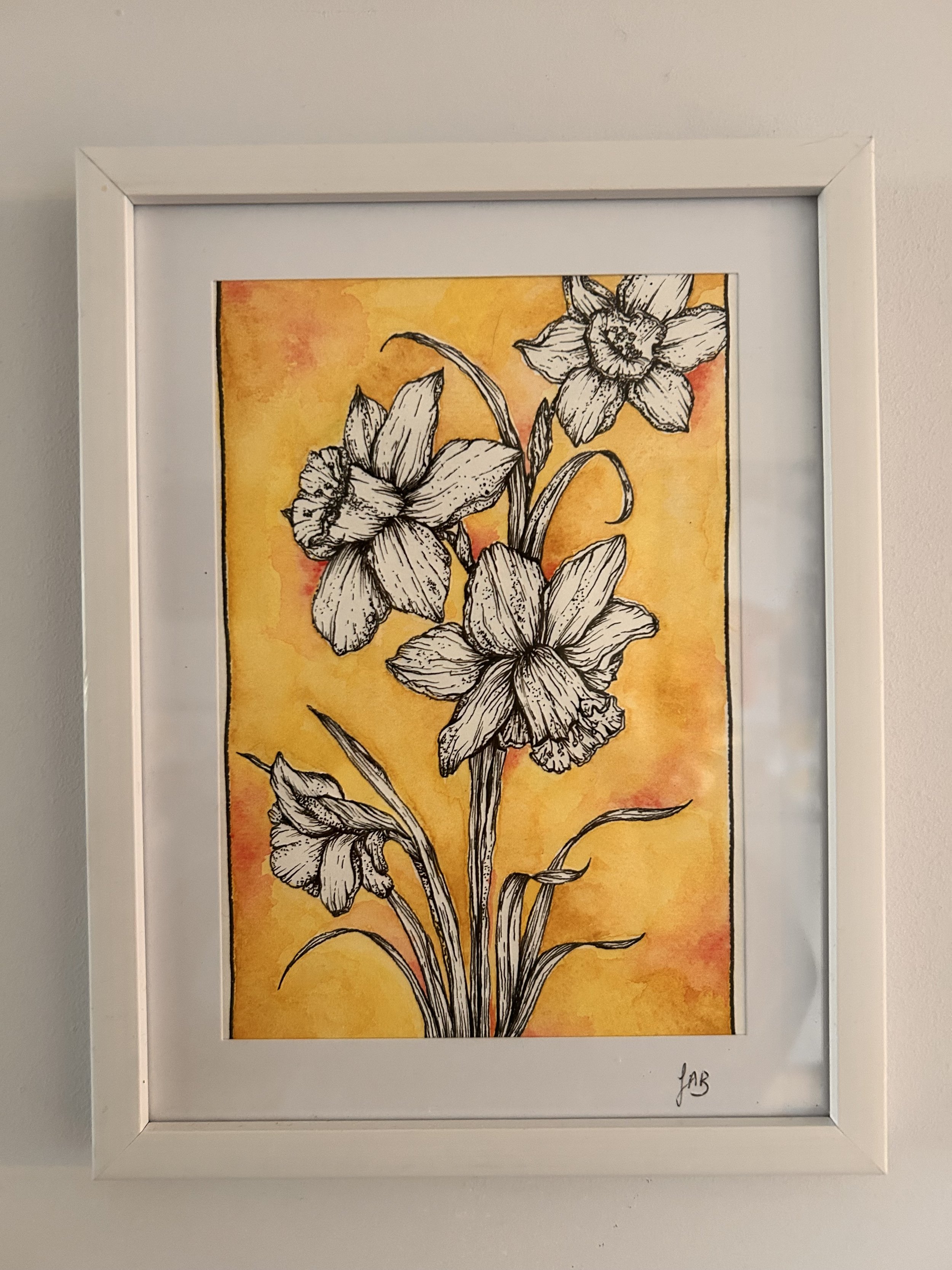 Daffodil watercolour