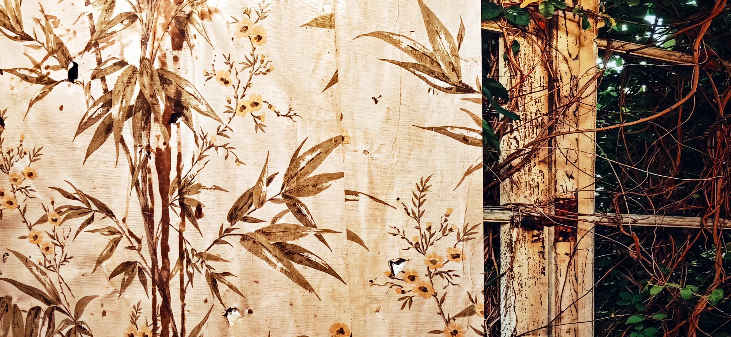 Juxtaposition No. 8 with a photograph by Gina Soden