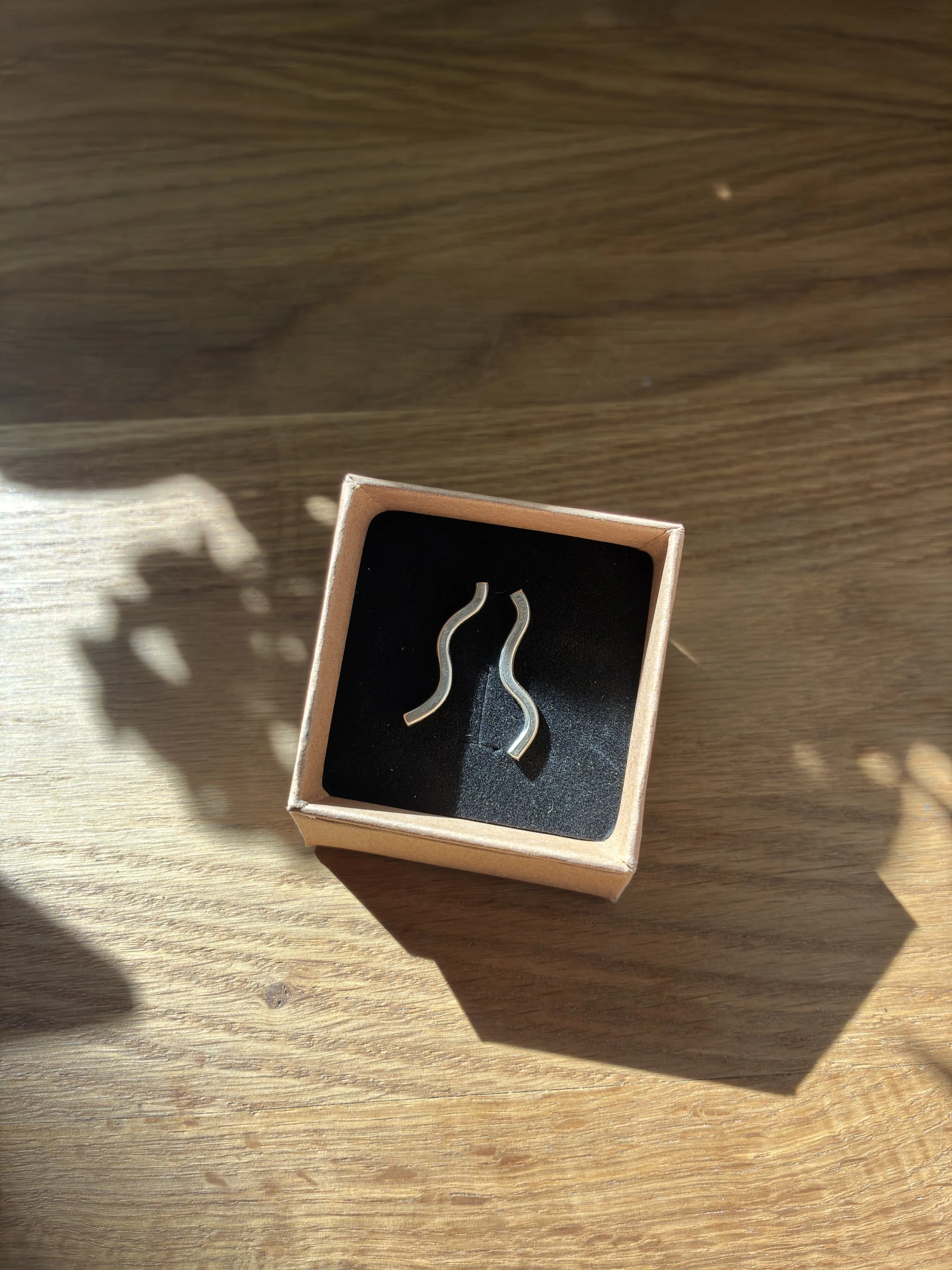 Hammered Snake Earrings