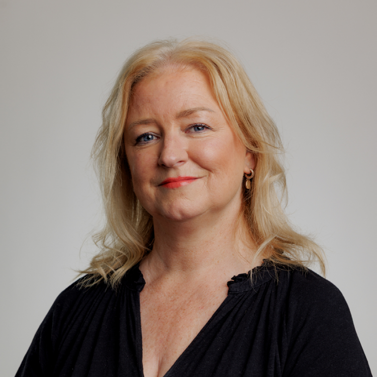 Sharon Mitchell looking at camera
